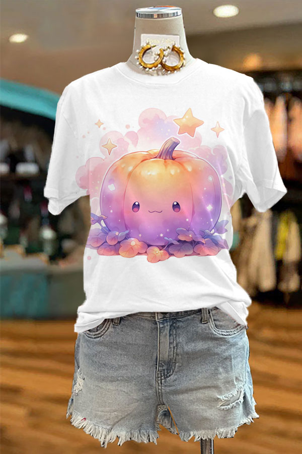 Cute Kawaii Pastel Pumpkin Classic T-shirt