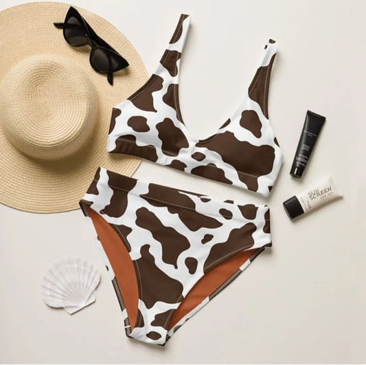 Women's Leopard Print Swimsuit Set