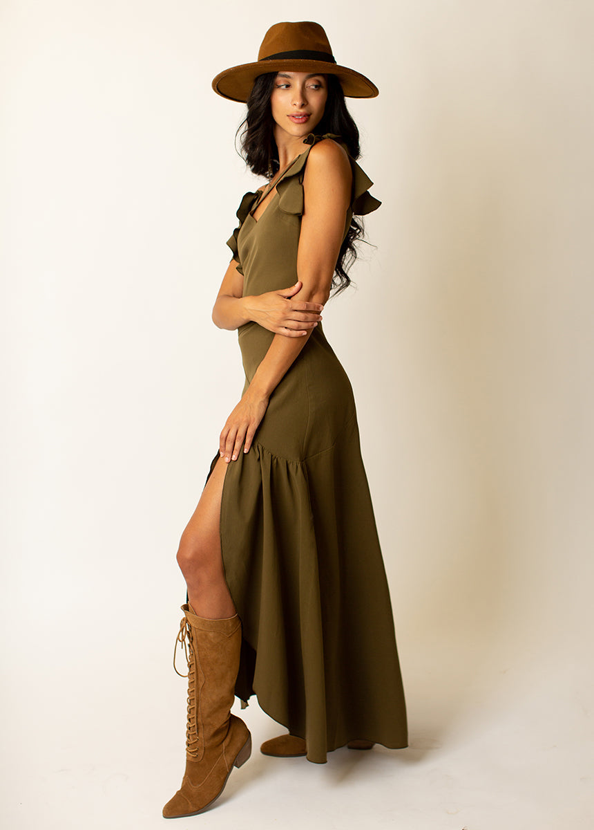 Bianka Dress in Olive