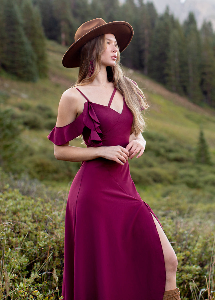 Bianka Dress in Rosewood