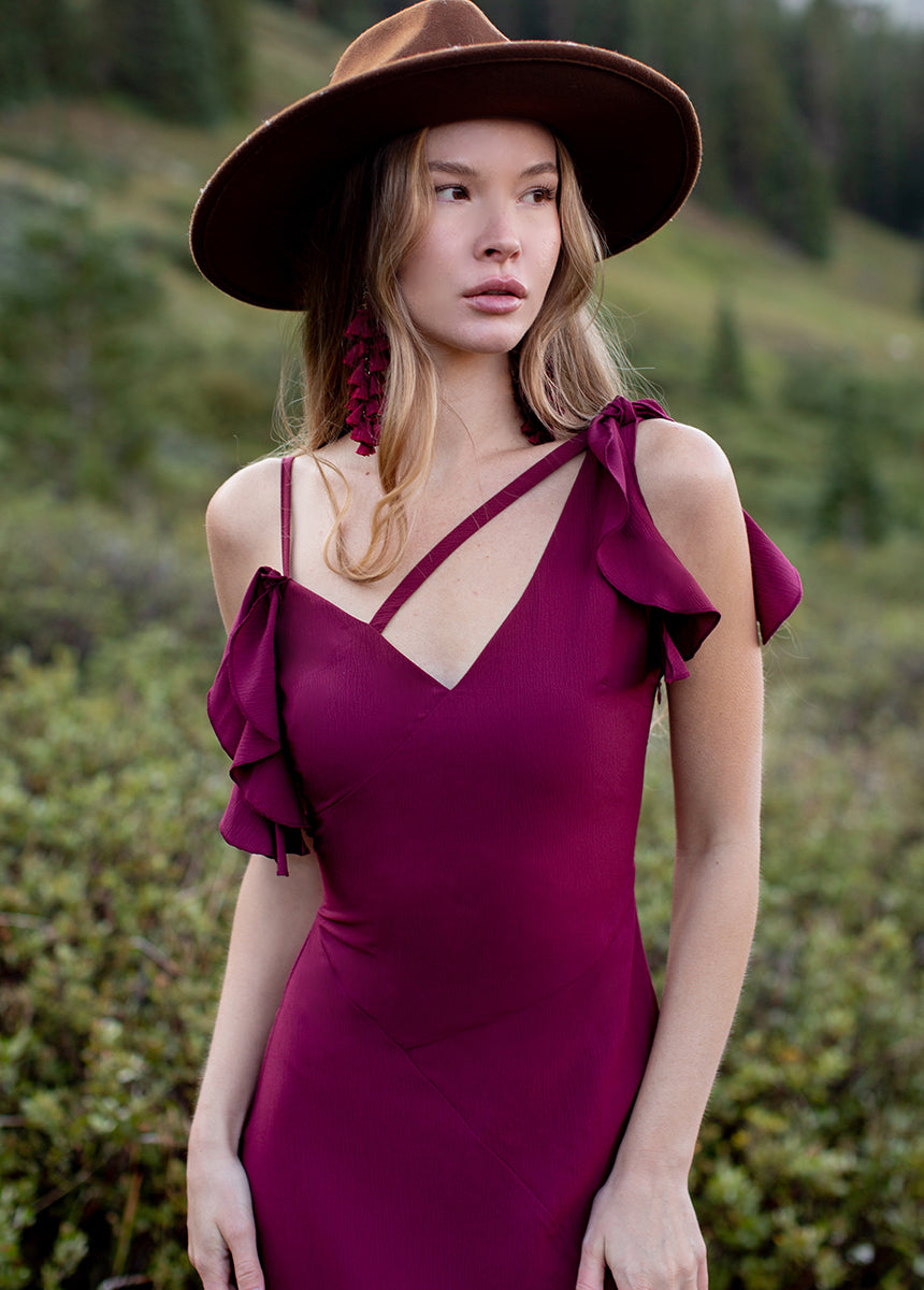 Bianka Dress in Rosewood