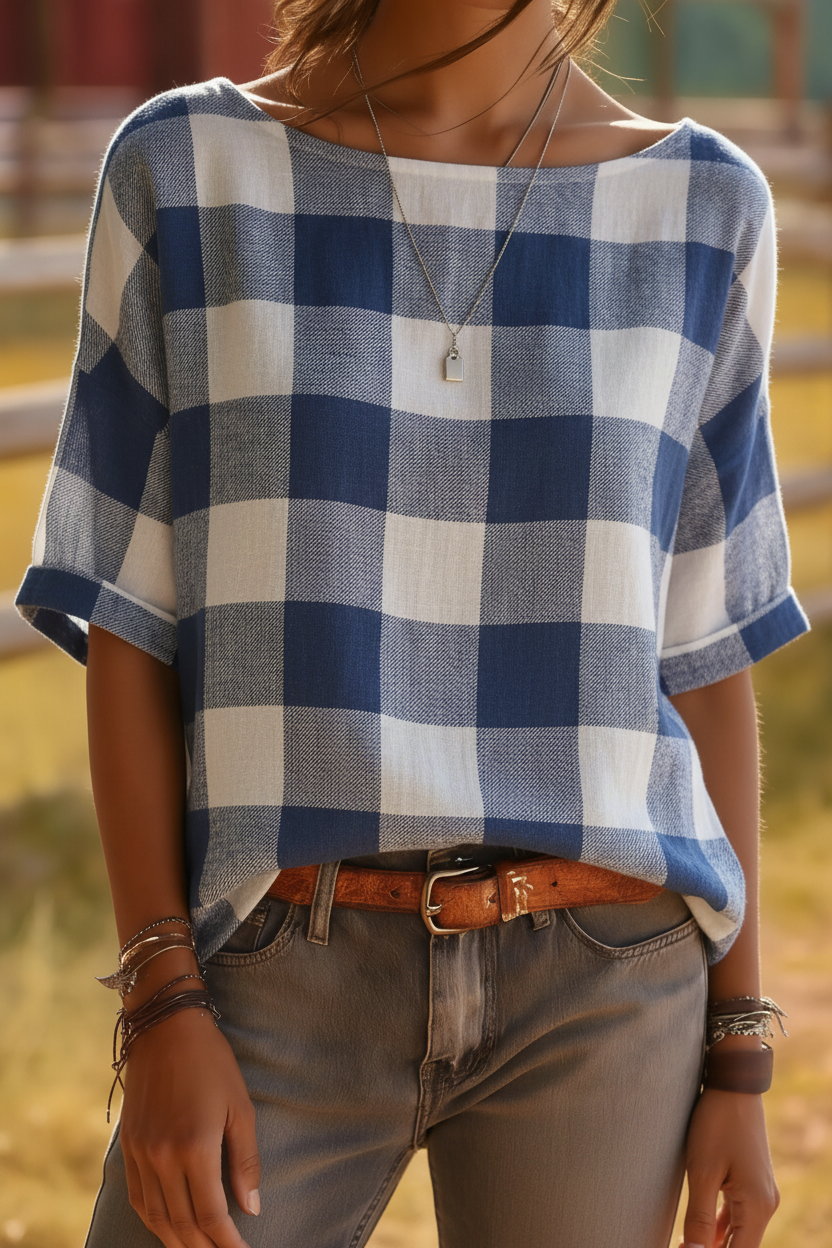 Buffalo Check Plaid Top