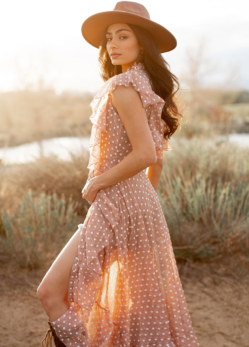 Cass Dress in Warm Sand