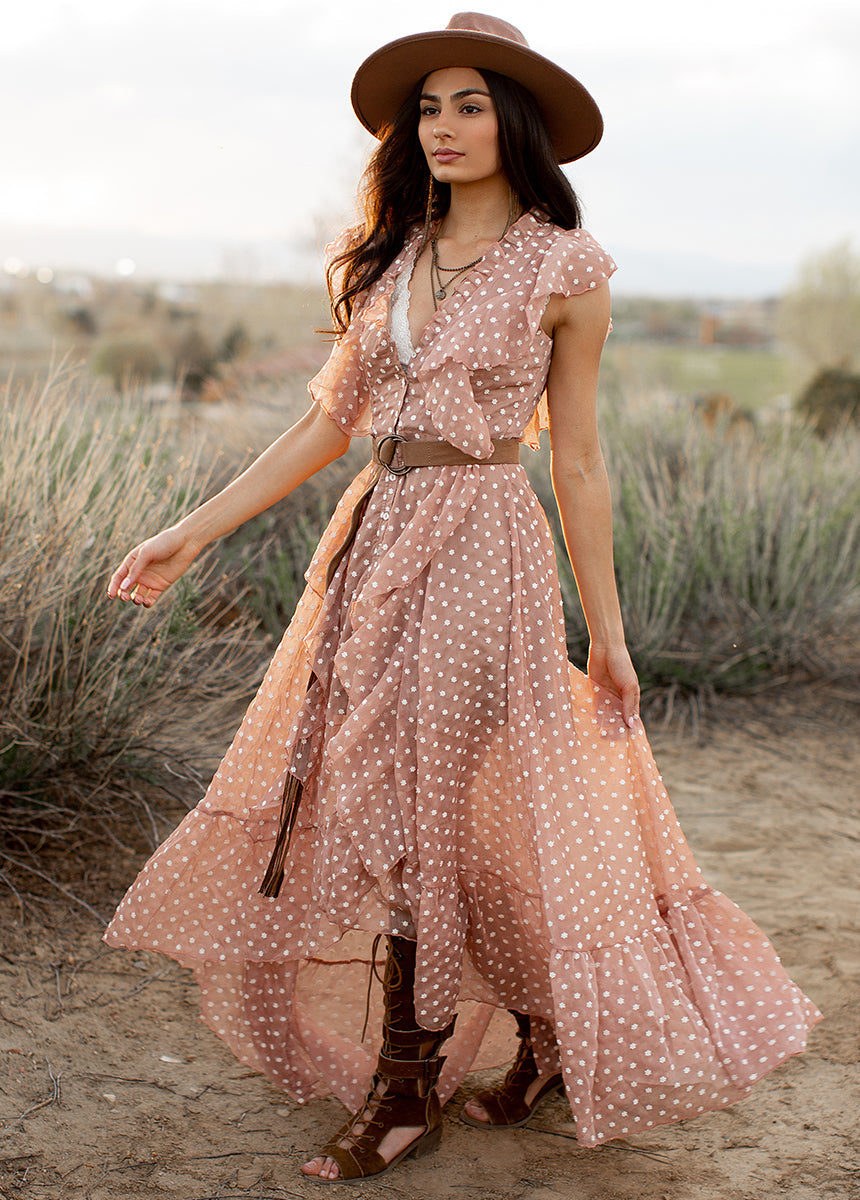 Cass Dress in Warm Sand