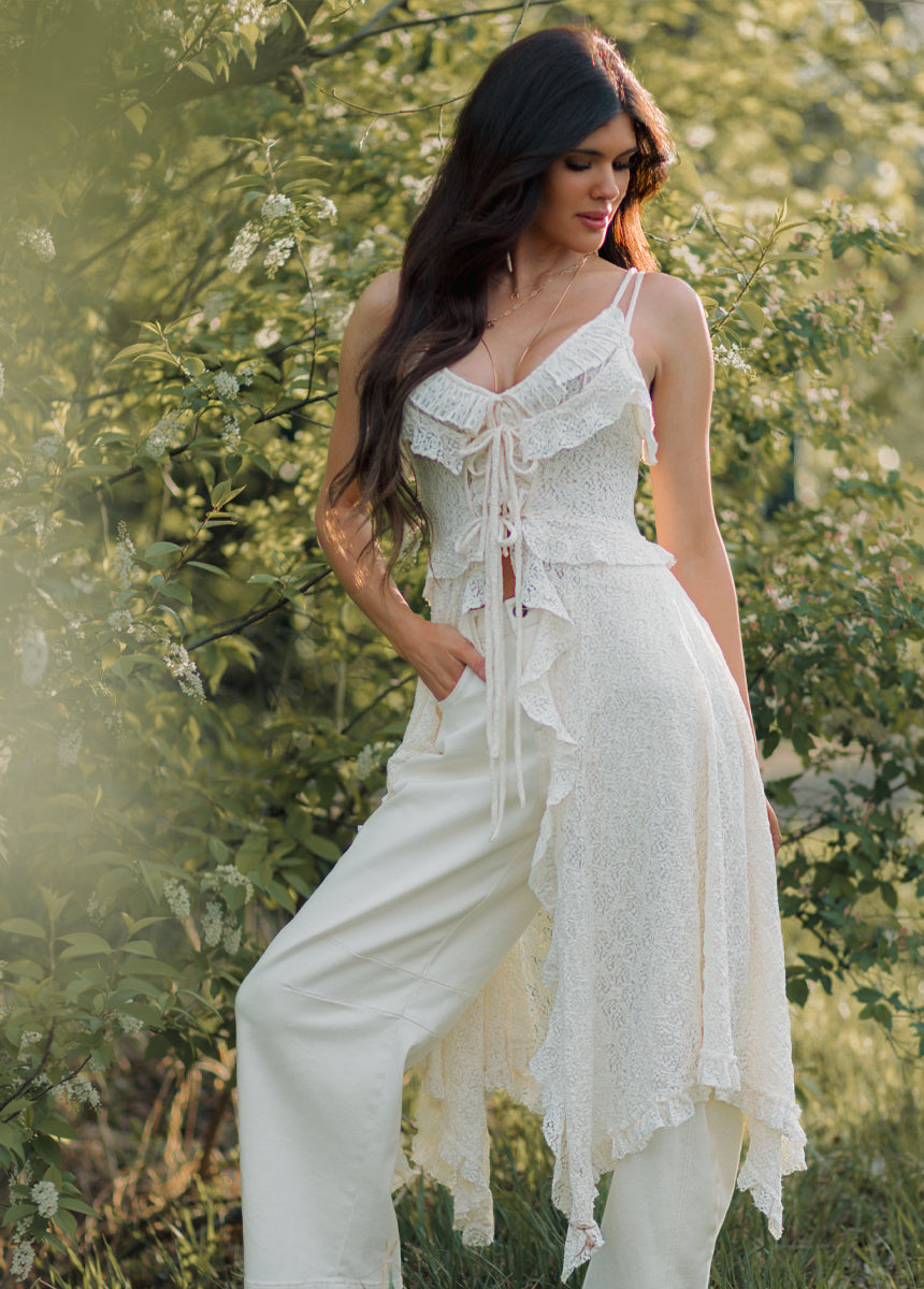 Cicley Top in Cream