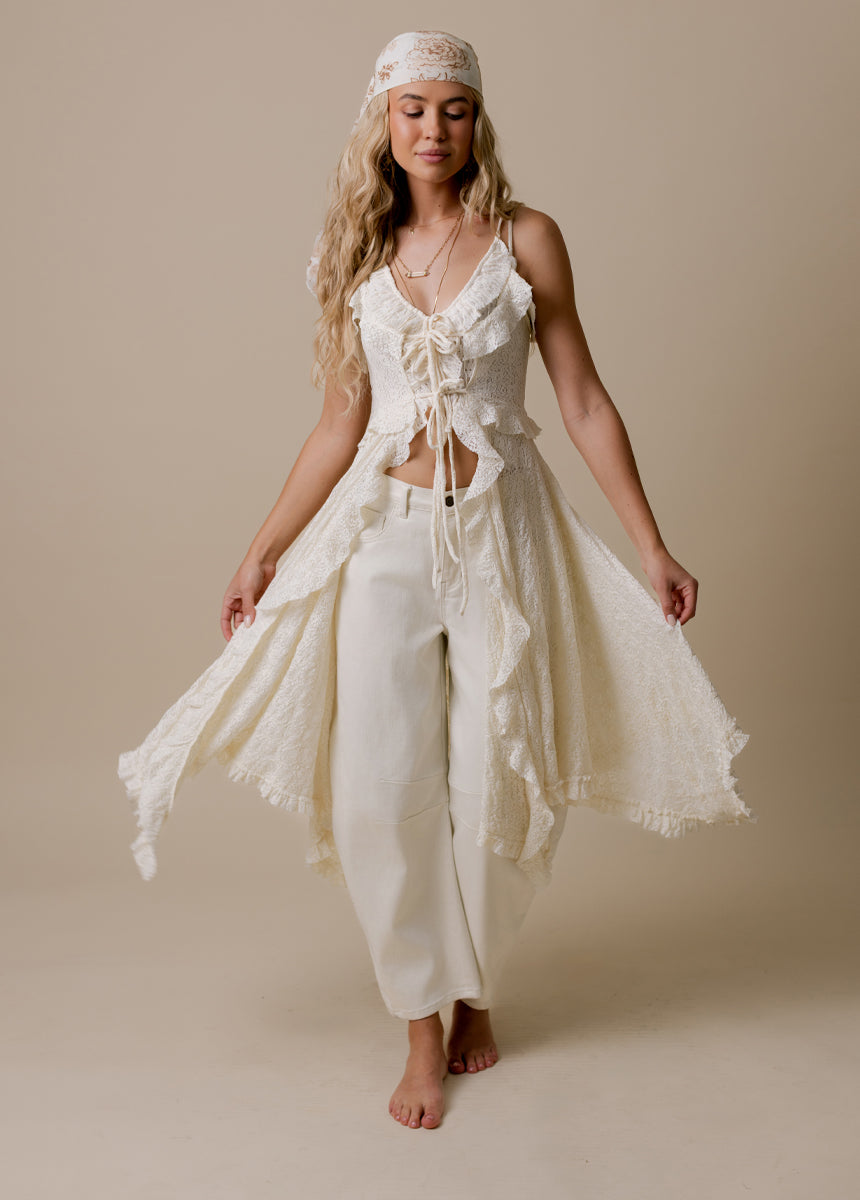 Cicley Top in Cream