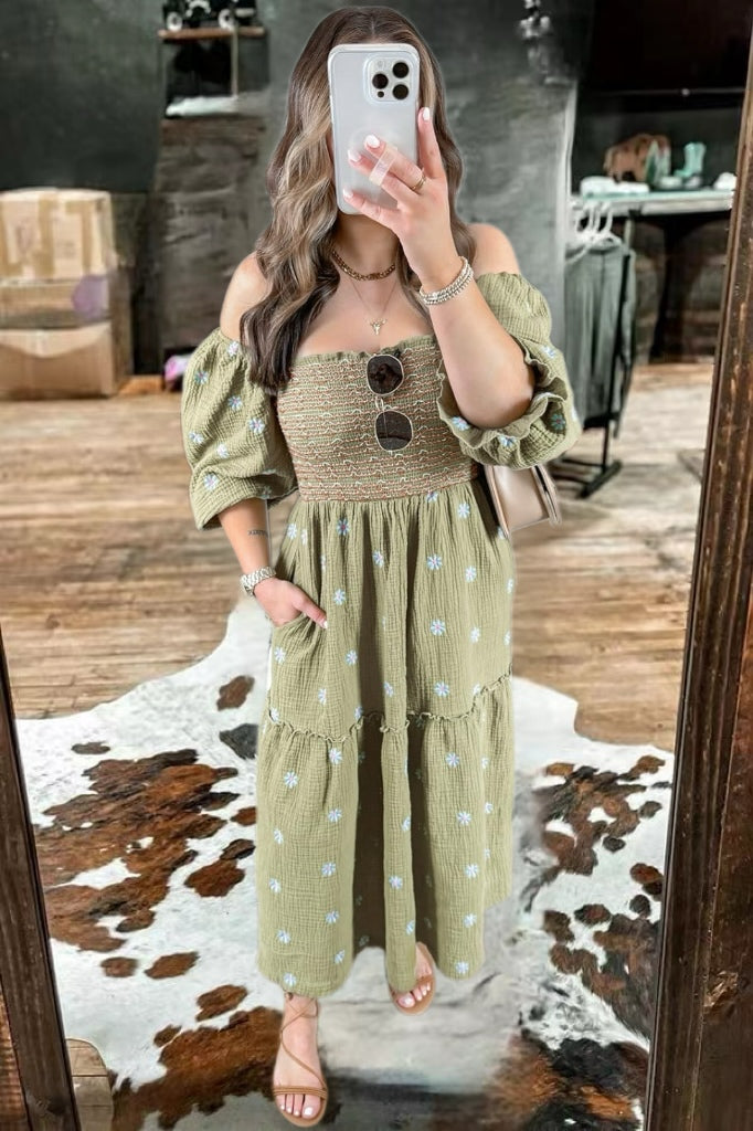 Women Western Boho Dress-Three Color