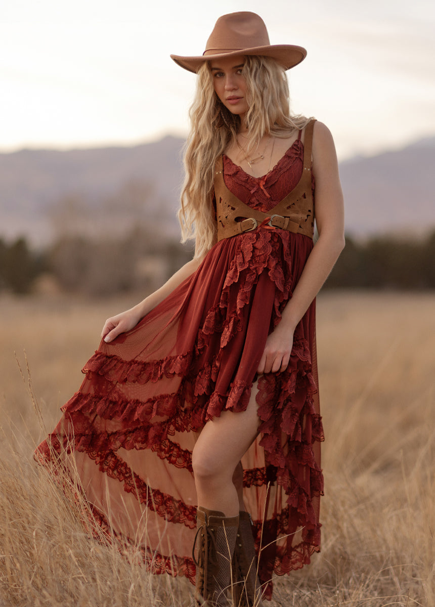 Dagala Dress in Cedar