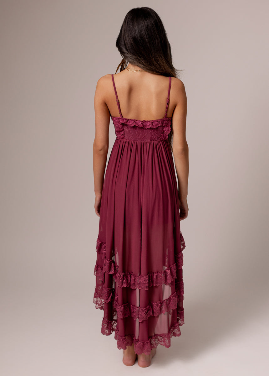 Dagala Dress in Berry