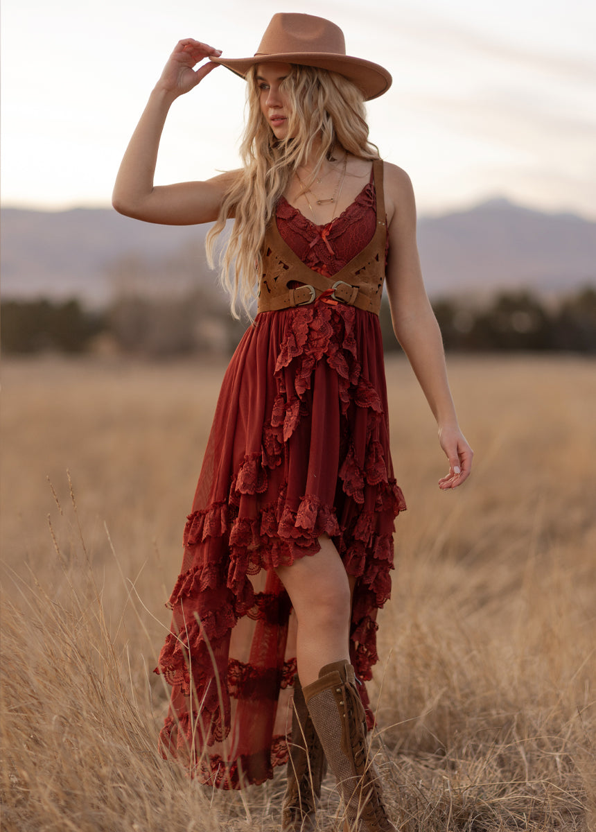 Dagala Dress in Cedar