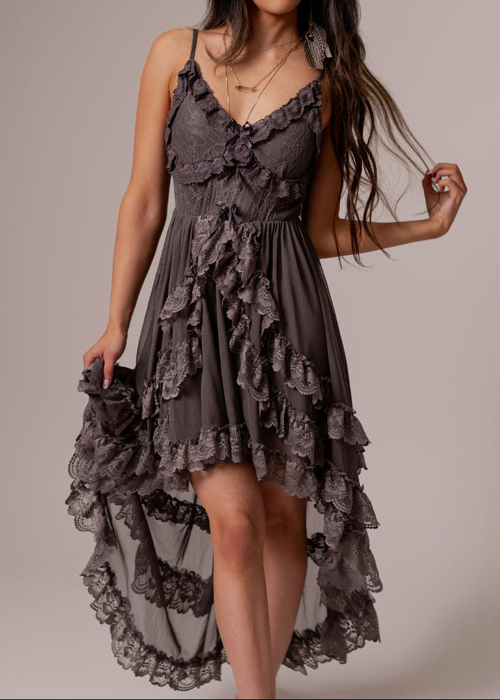 Dagala Dress in Charcoal
