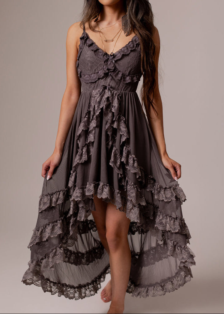 Dagala Dress in Charcoal