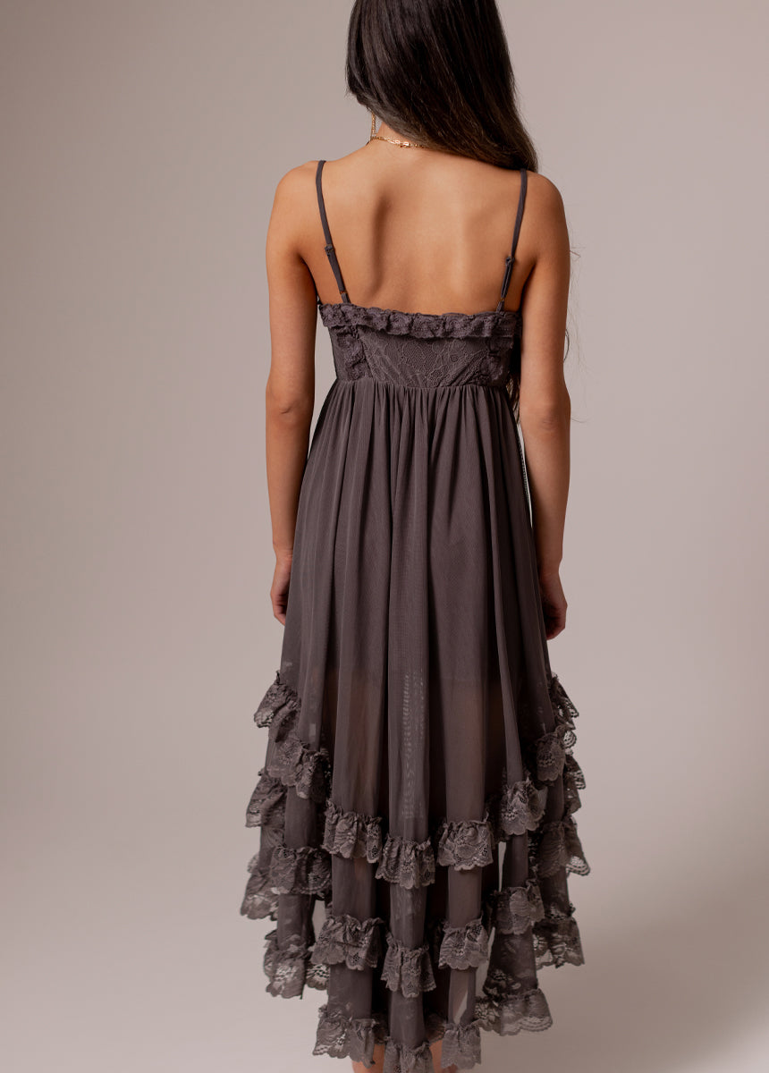 Dagala Dress in Charcoal