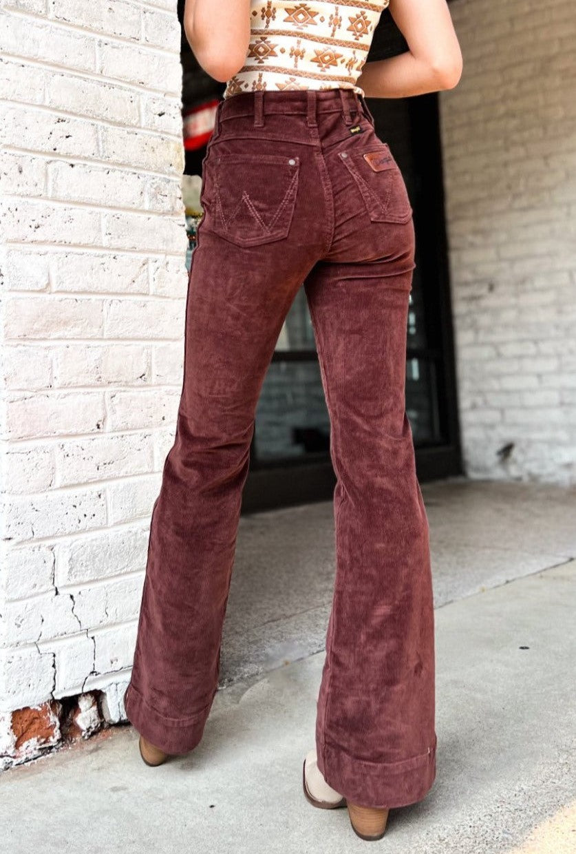 Women's Retro High Rise Corduroy Trouser