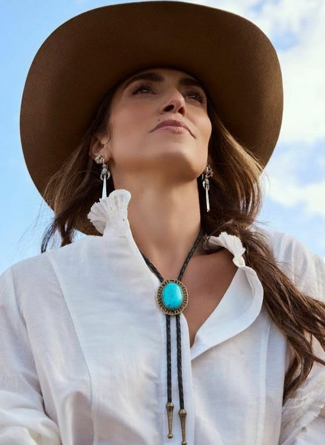Turquoise Agate Bolo Tie