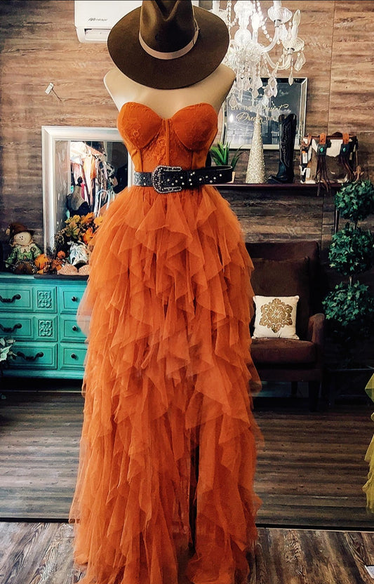 Western New Arrivals Tulle Corset Dress