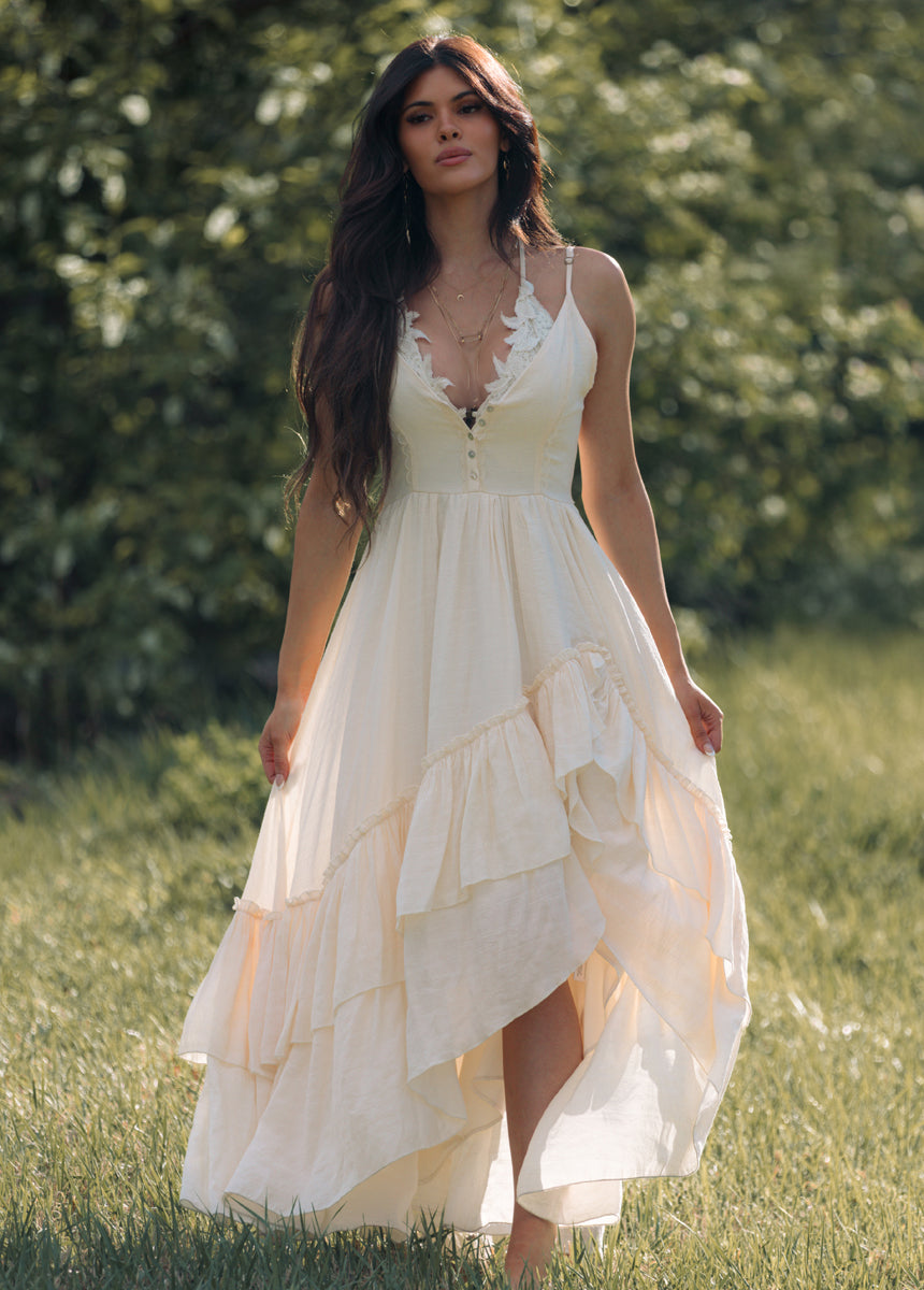 Everlie Dress in Cream