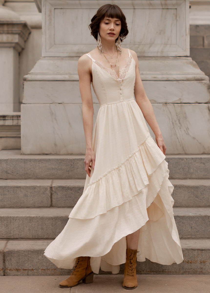 Everlie Dress in Cream