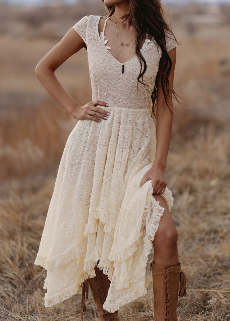 Fernilia Dress in Ecru