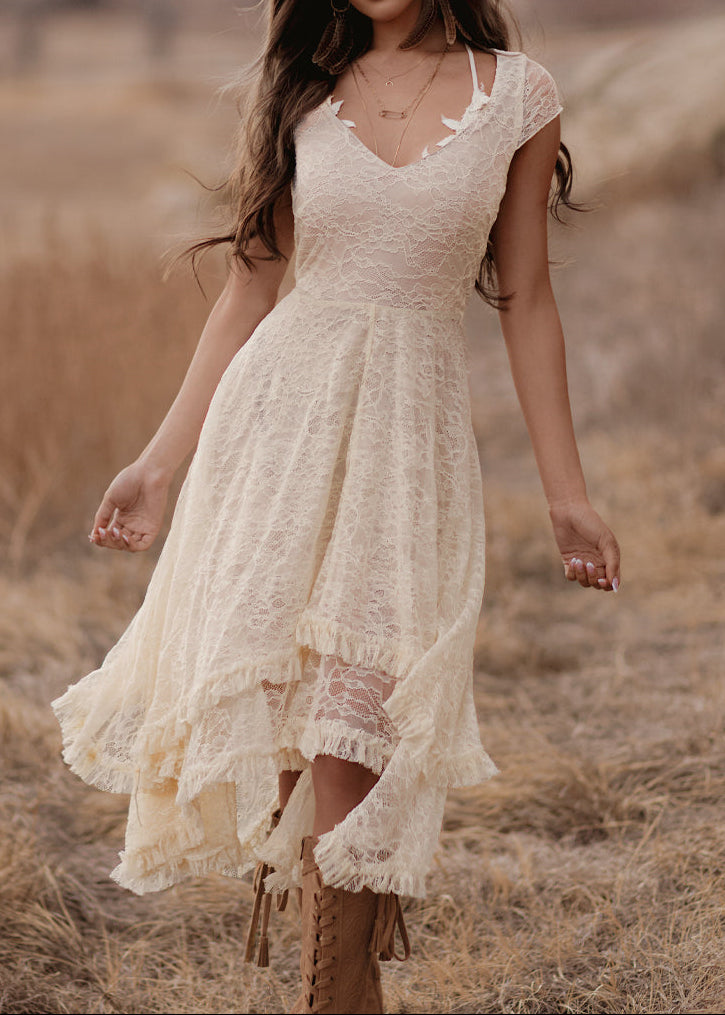 Fernilia Dress in Ecru