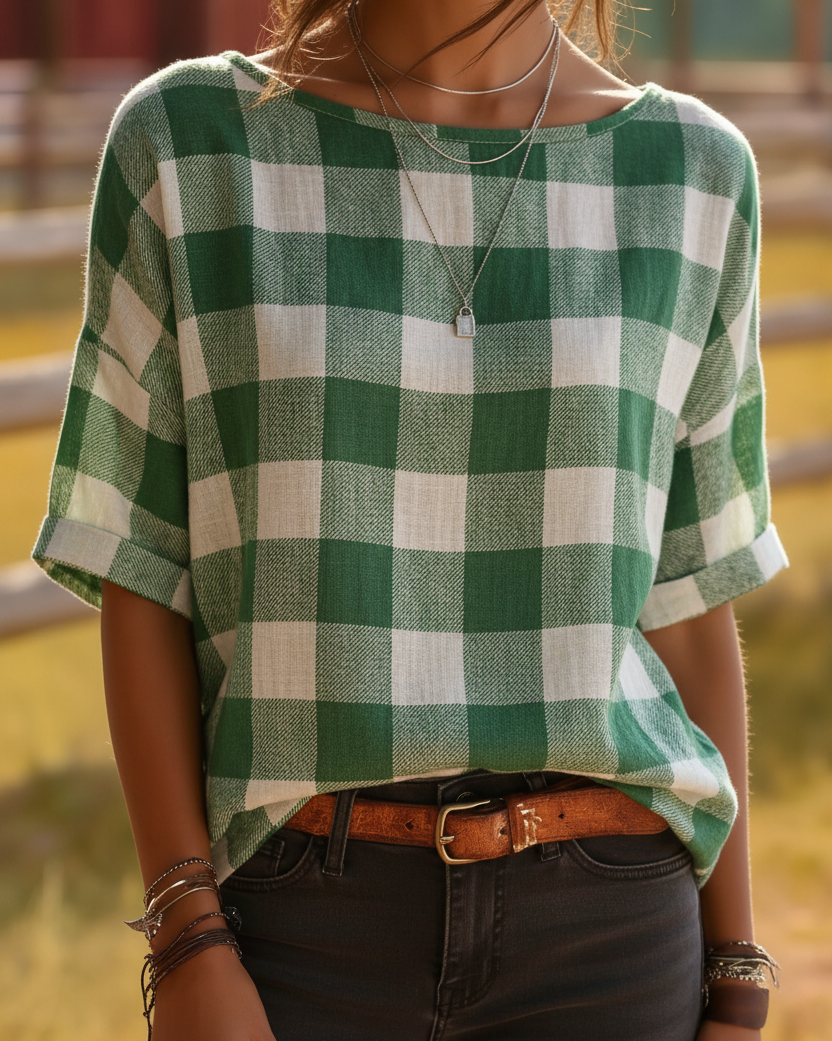 Buffalo Check Plaid Top