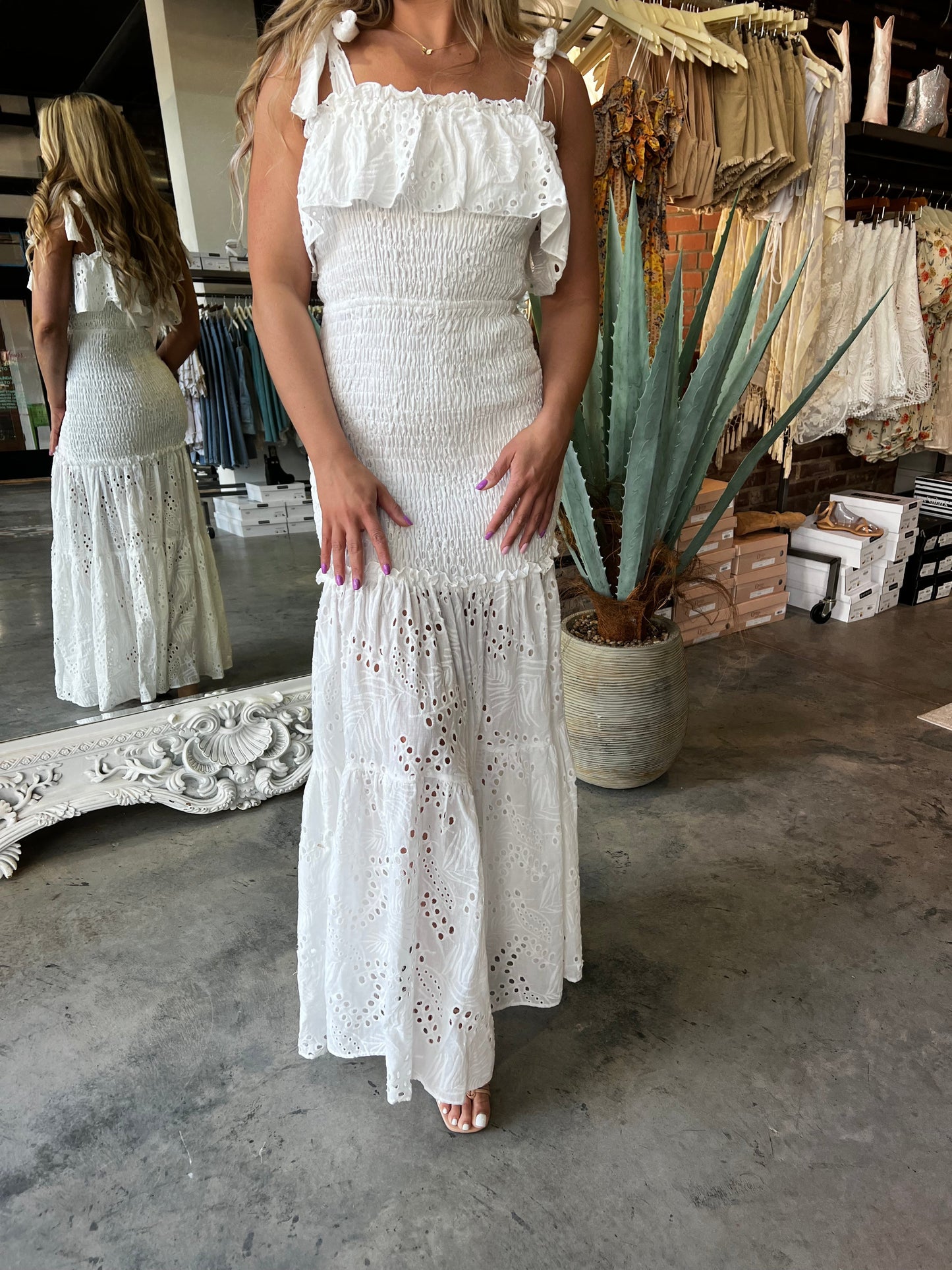 Skye Smocked Maxi Dress