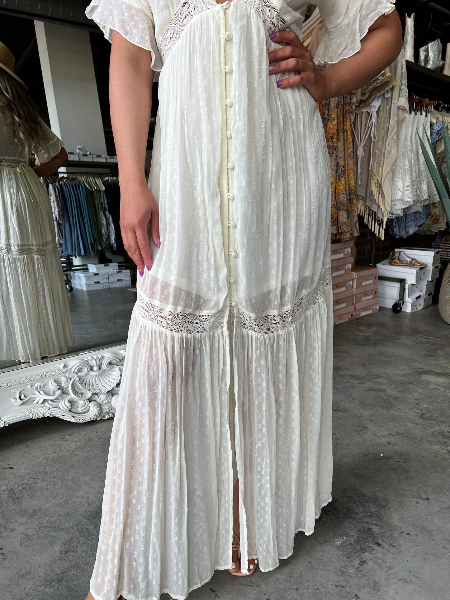 Here She Comes Midi Dress
