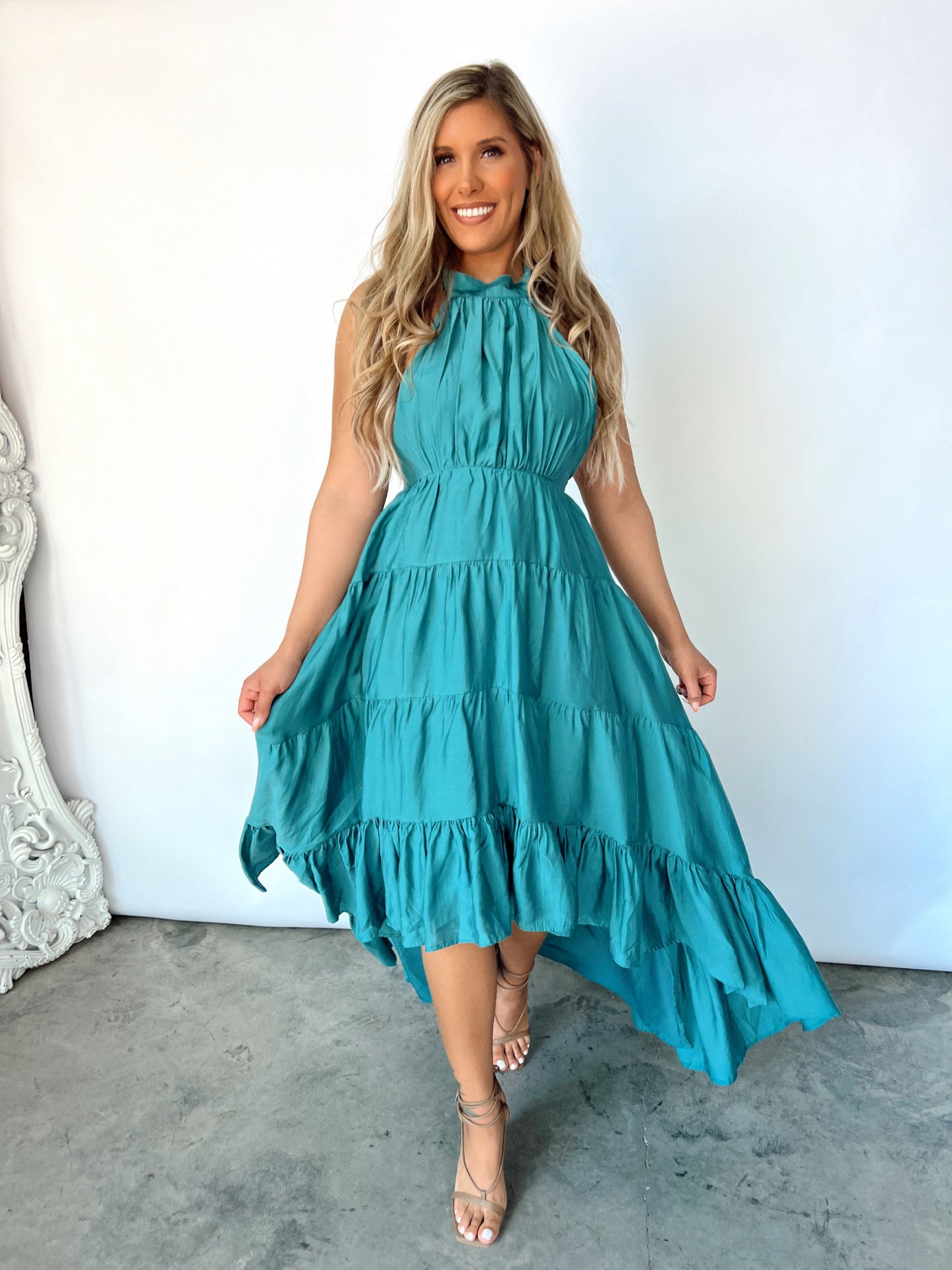 Greek Villa Halter Dress