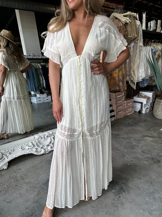 Here She Comes Midi Dress