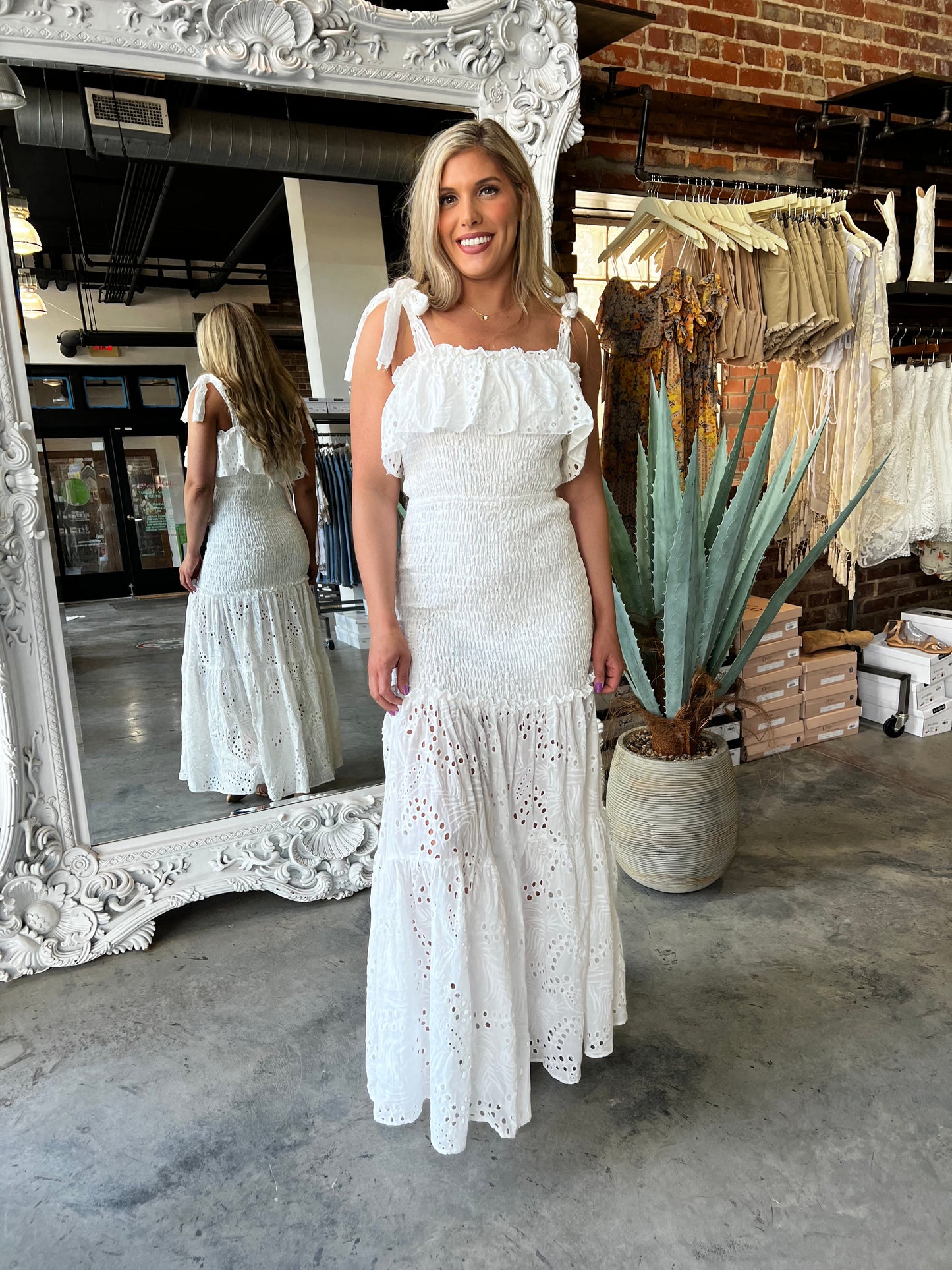 Skye Smocked Maxi Dress