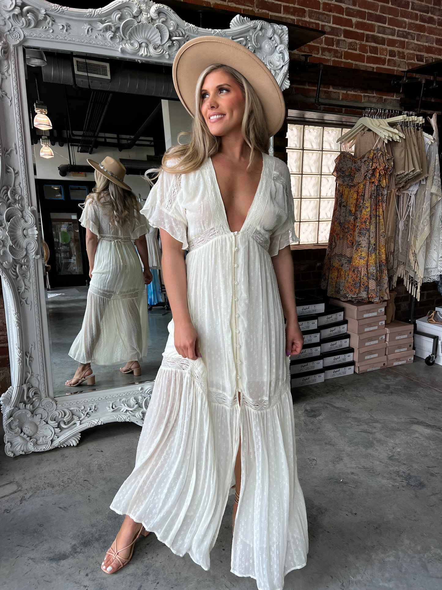 Here She Comes Midi Dress