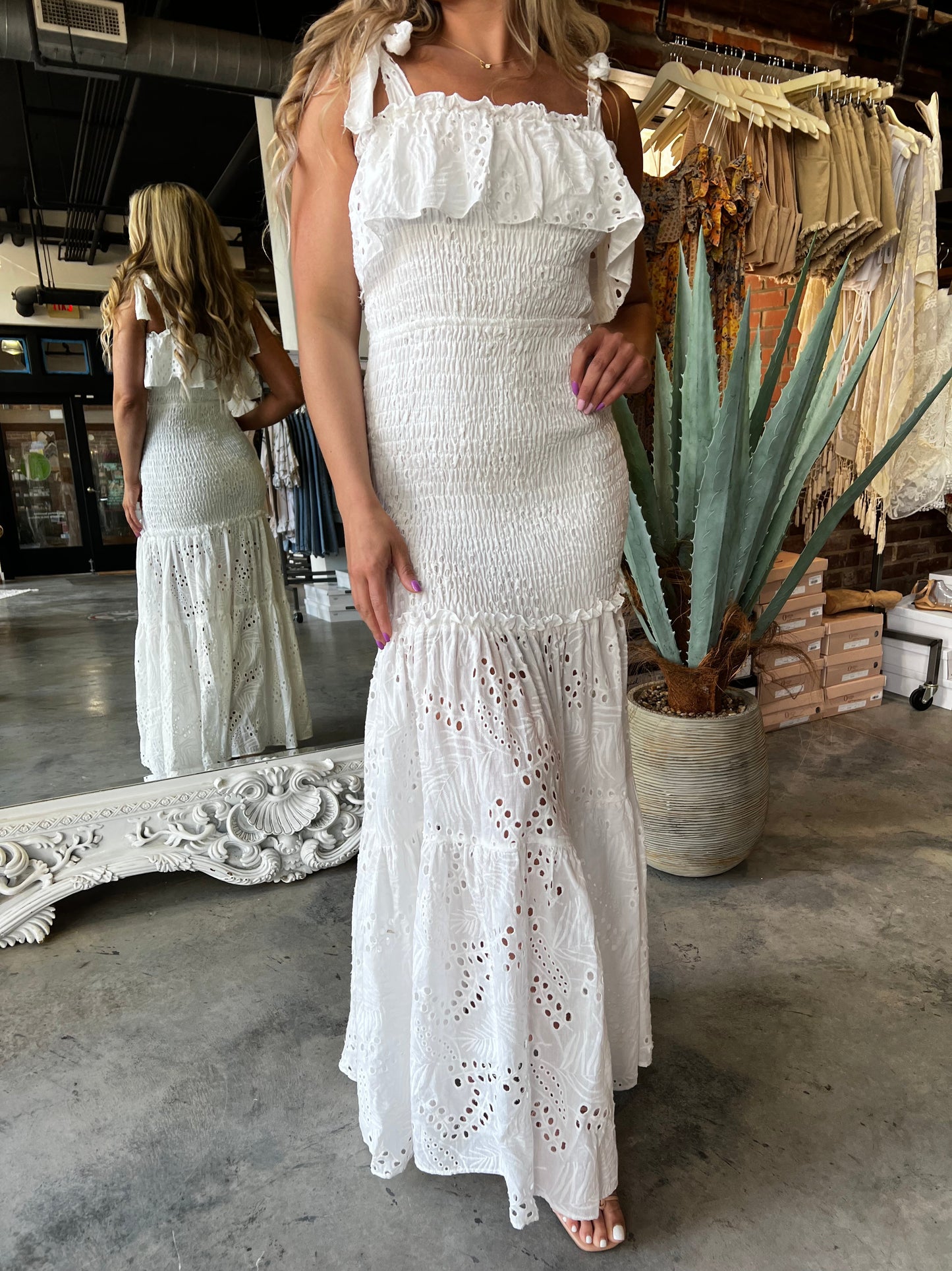 Skye Smocked Maxi Dress