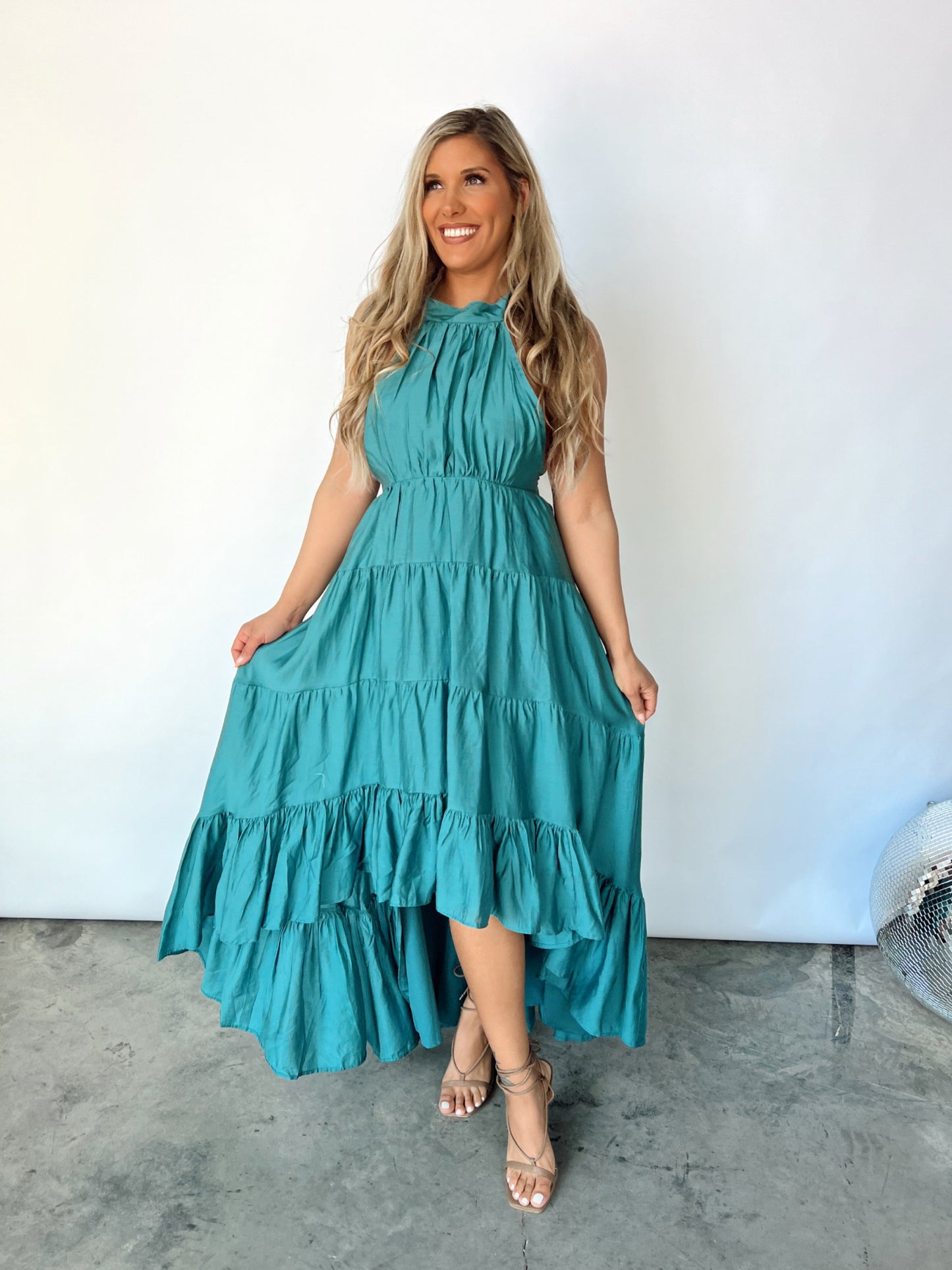 Greek Villa Halter Dress