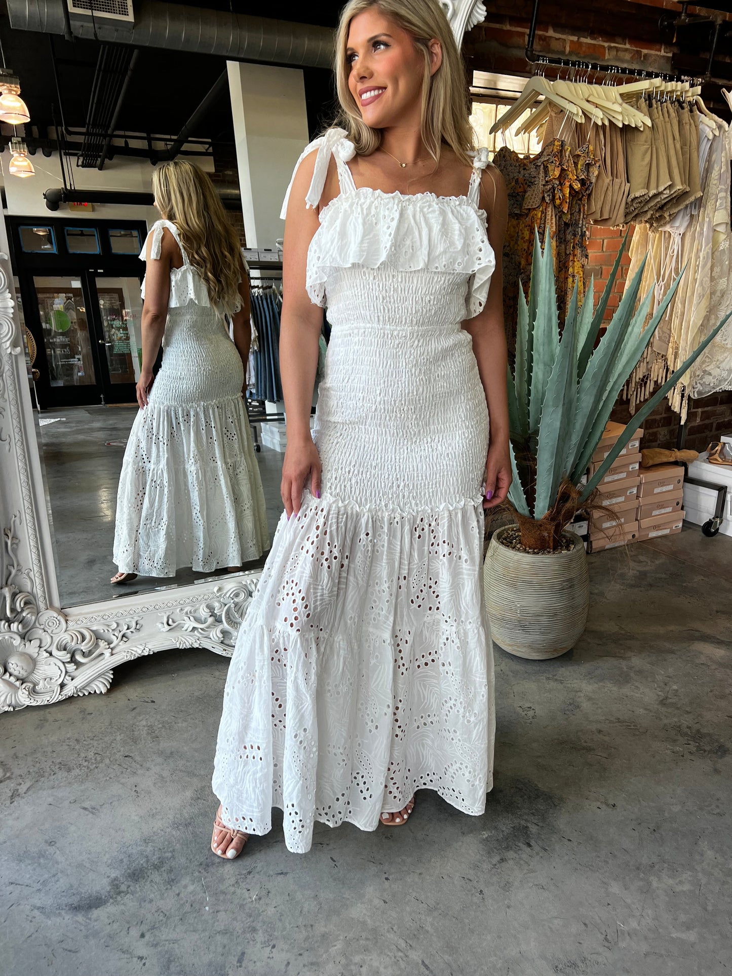 Skye Smocked Maxi Dress