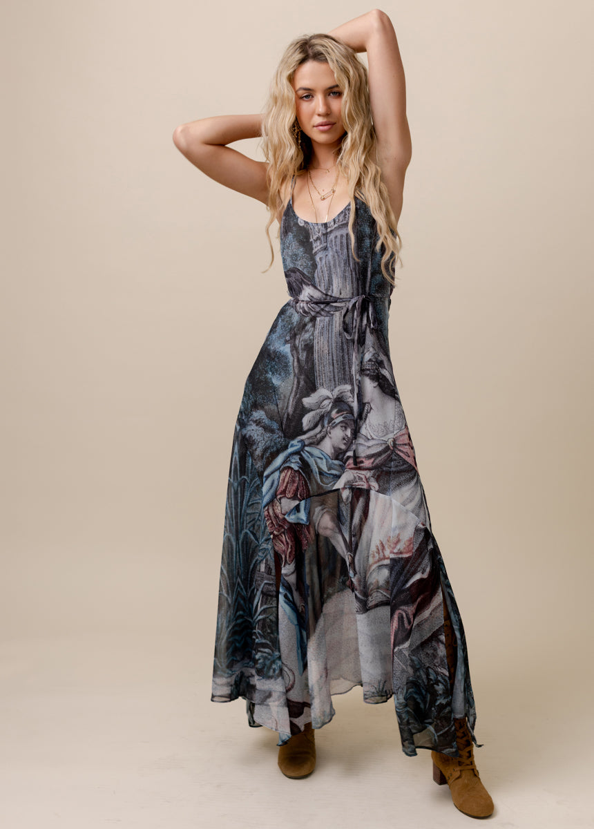Jainee Dress in Tapestry Print