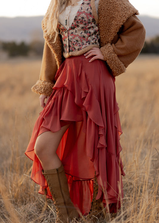 Kori Skirt in Rust