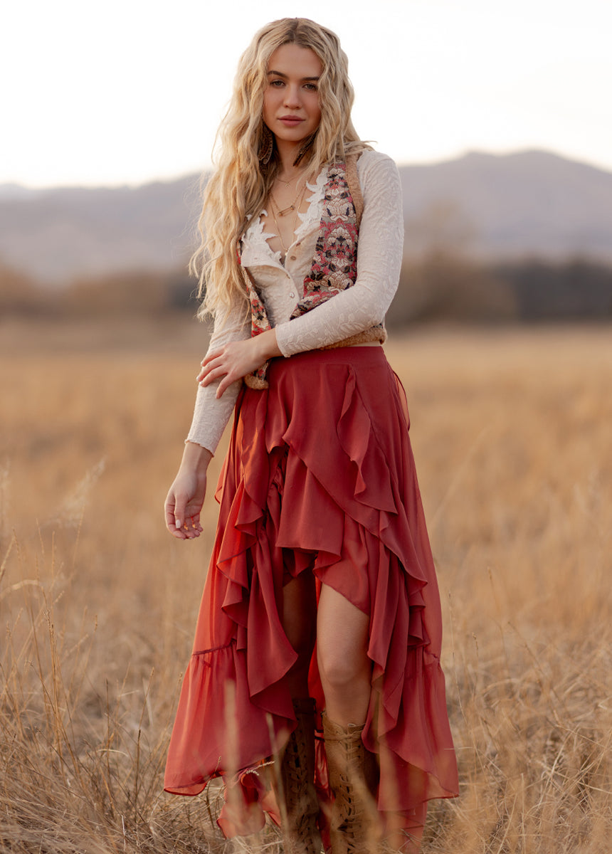 Kori Skirt in Rust