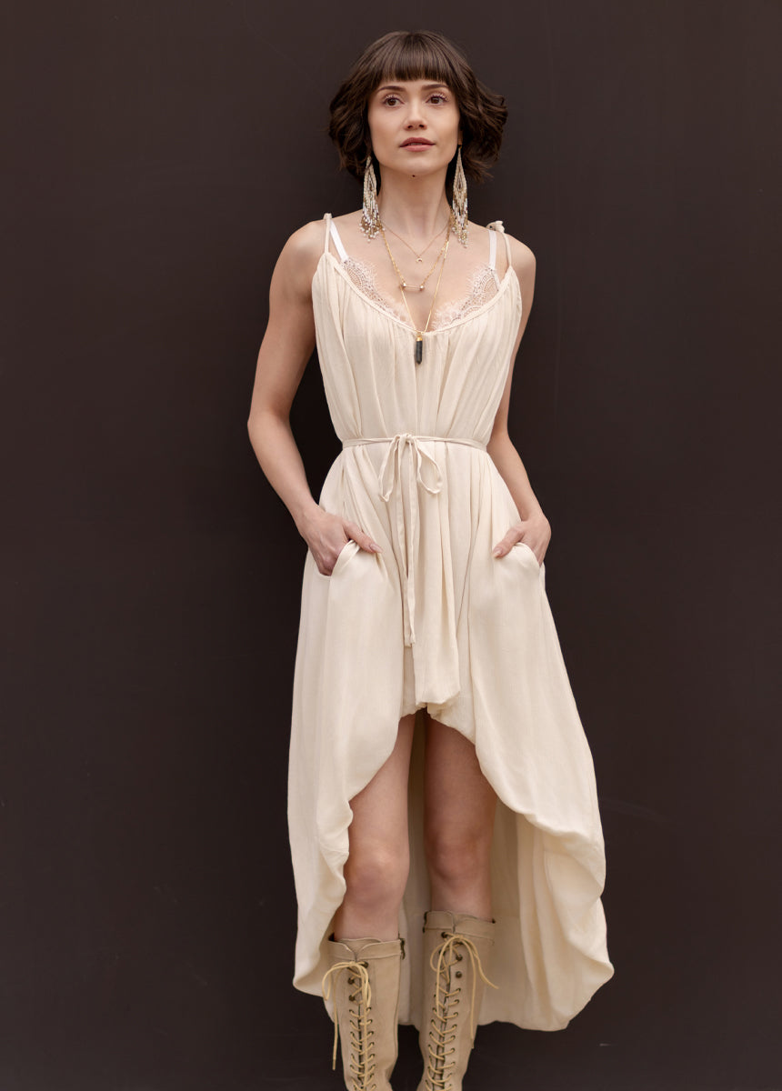 Maple Dress in Ecru