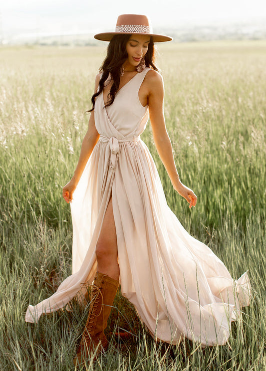 Miriam Dress in Sand