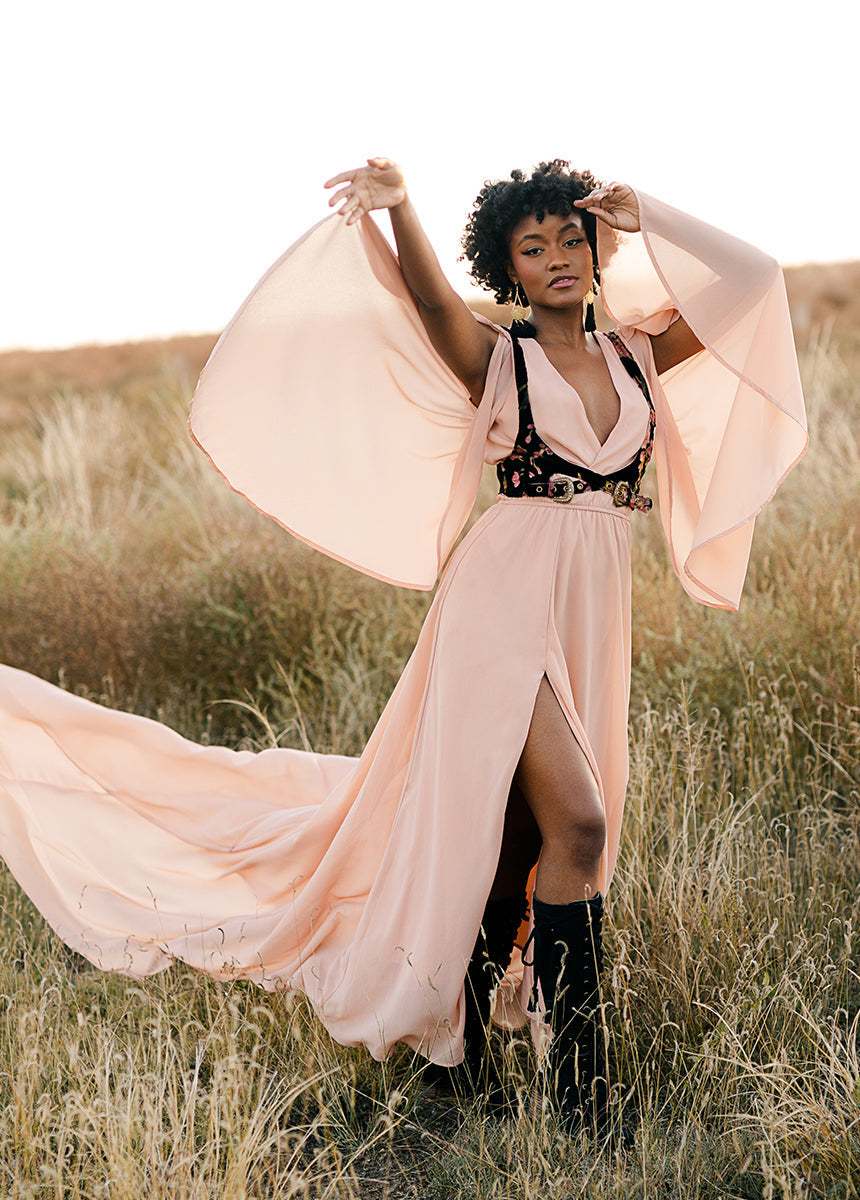 Nerina Dress in Desert Shell