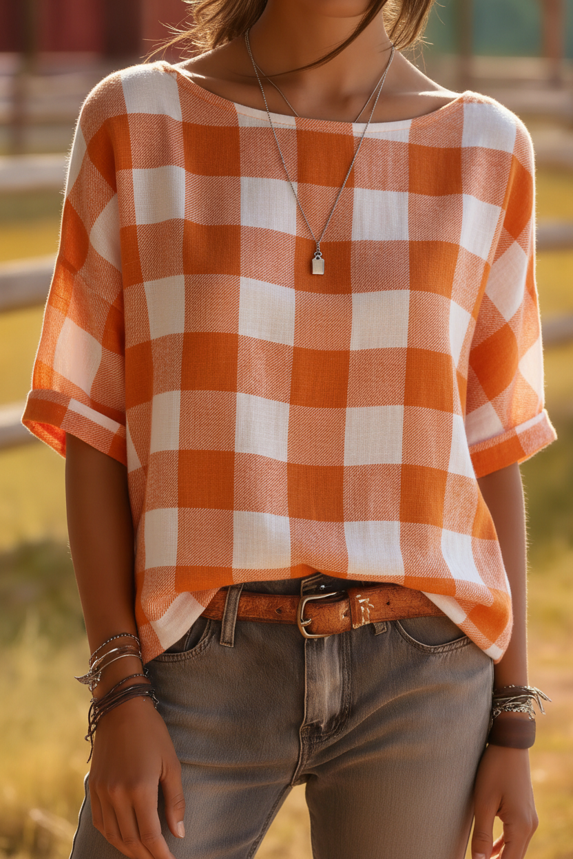 Buffalo Check Plaid Top