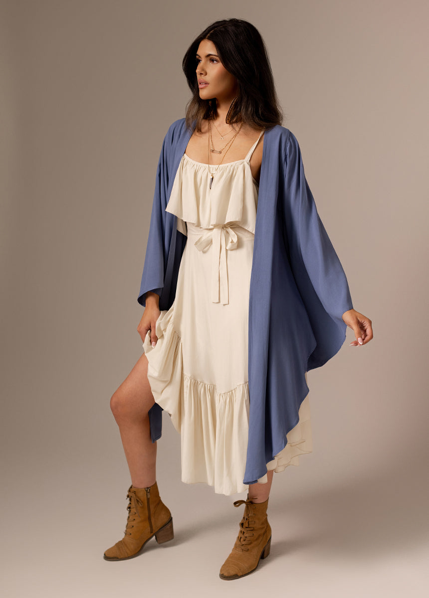 Basil Dress in Ecru