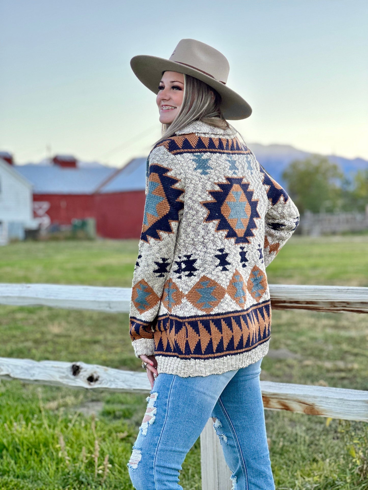 The Cimmaron Trail Tribal Cardigan