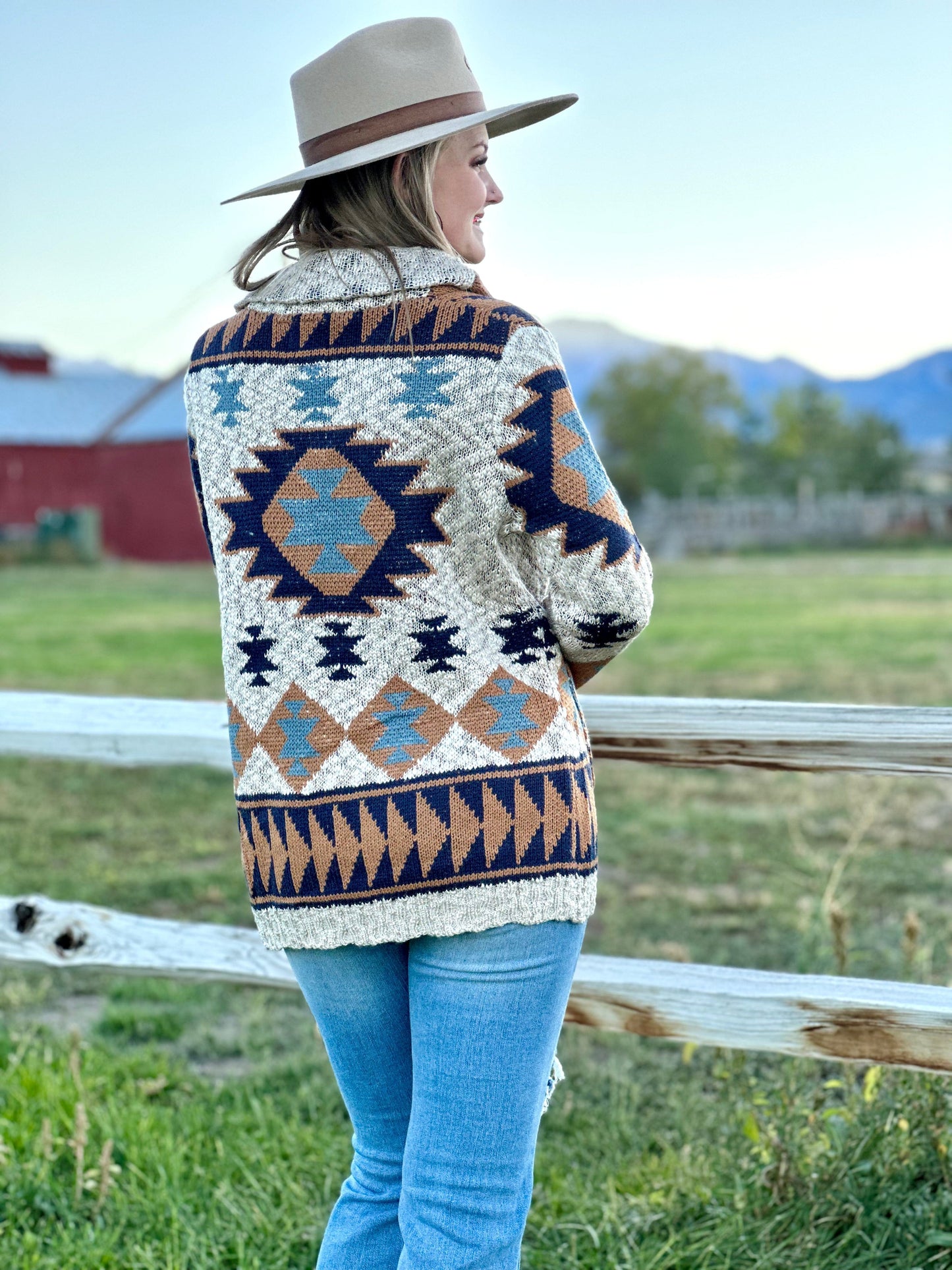 The Cimmaron Trail Tribal Cardigan