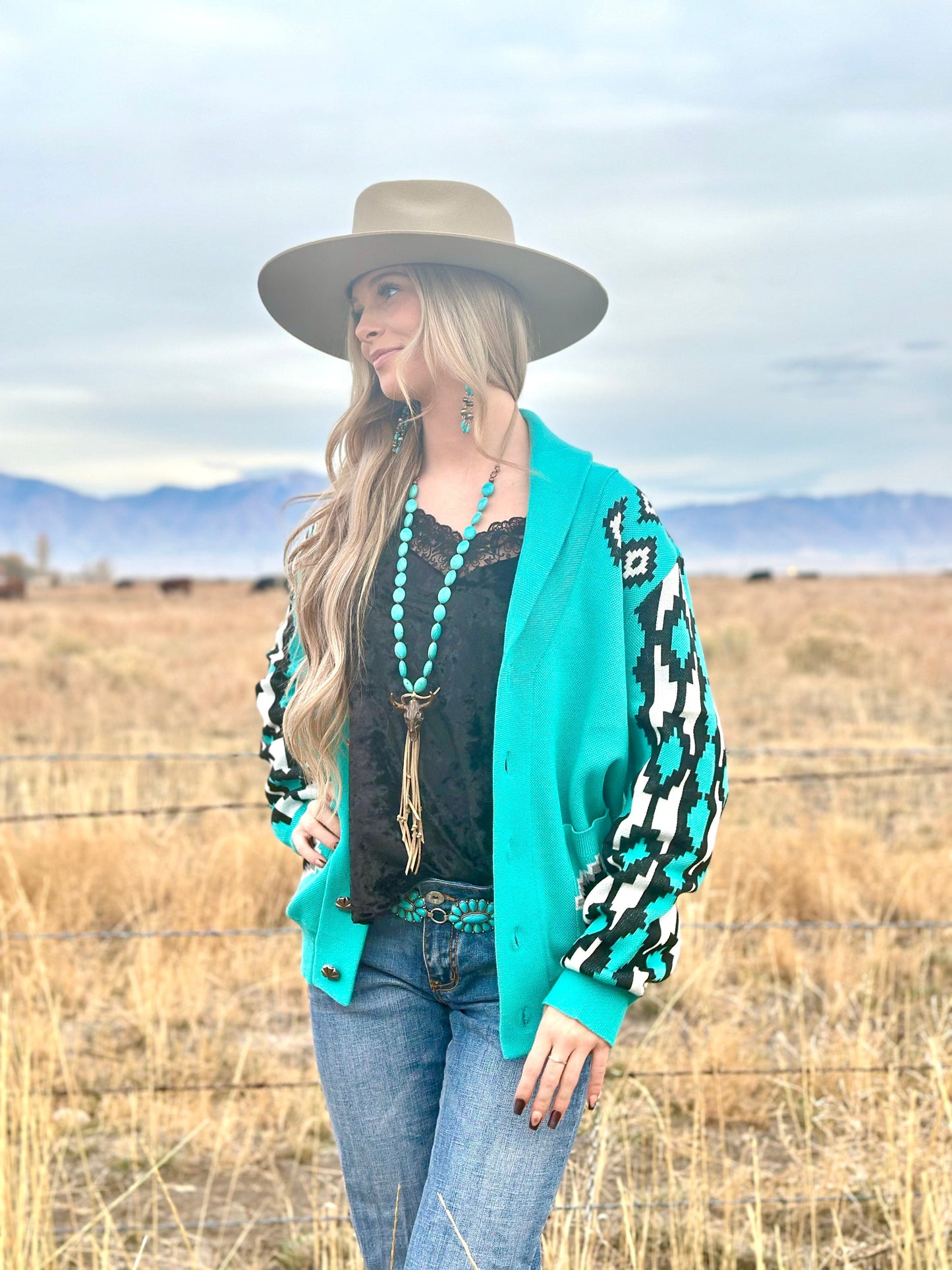 The El Paso Cowboy Southwest Cardigan