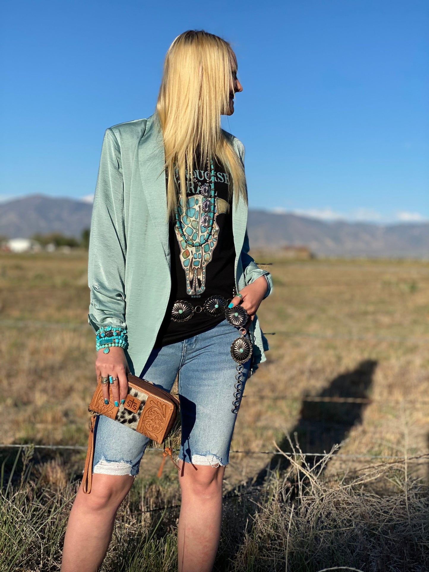 The South of Turquoise Blazer