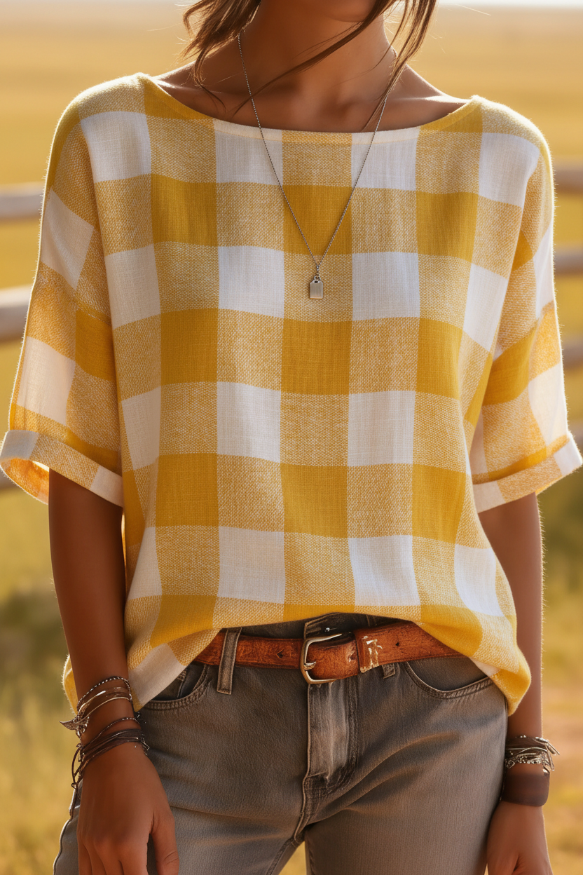 Buffalo Check Plaid Top